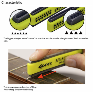 Hovedbilde Fret Crowning File - medium -gul