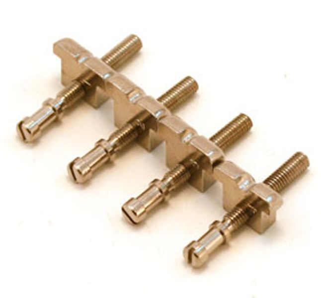 Sadelsett for Gibson bass - nikkel
