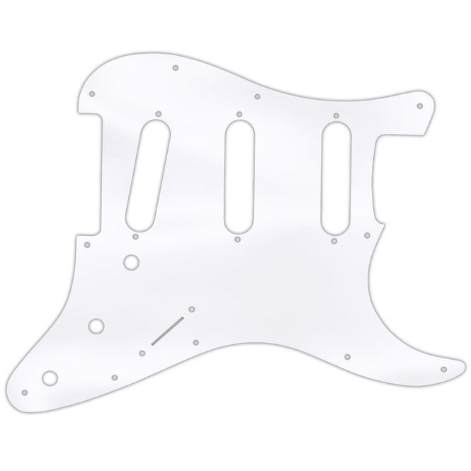 Hovedbilde WD Custom Pickguard For Fender Stratocaster - Clear Acrylic