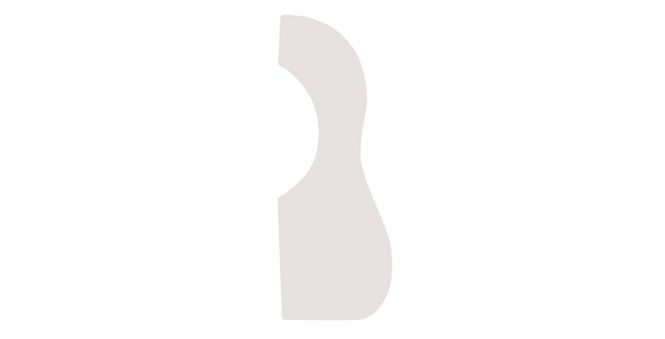 Hovedbilde Plekterbrett akustisk gitar - transparent